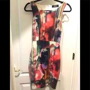 Lulu’s Colorful Paint Pattern Body-con Dress (S)